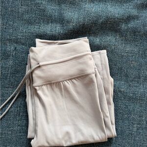 Light Gray Wide-Leg Vuori Drawstring Pants